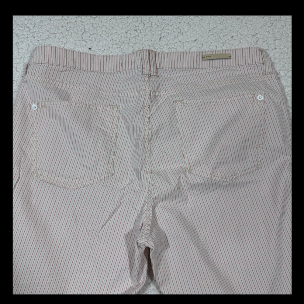 Pilcro the Letterpress Womens Pinstriped Cropped Pants Size 32 Preppy - Picture 3 of 5